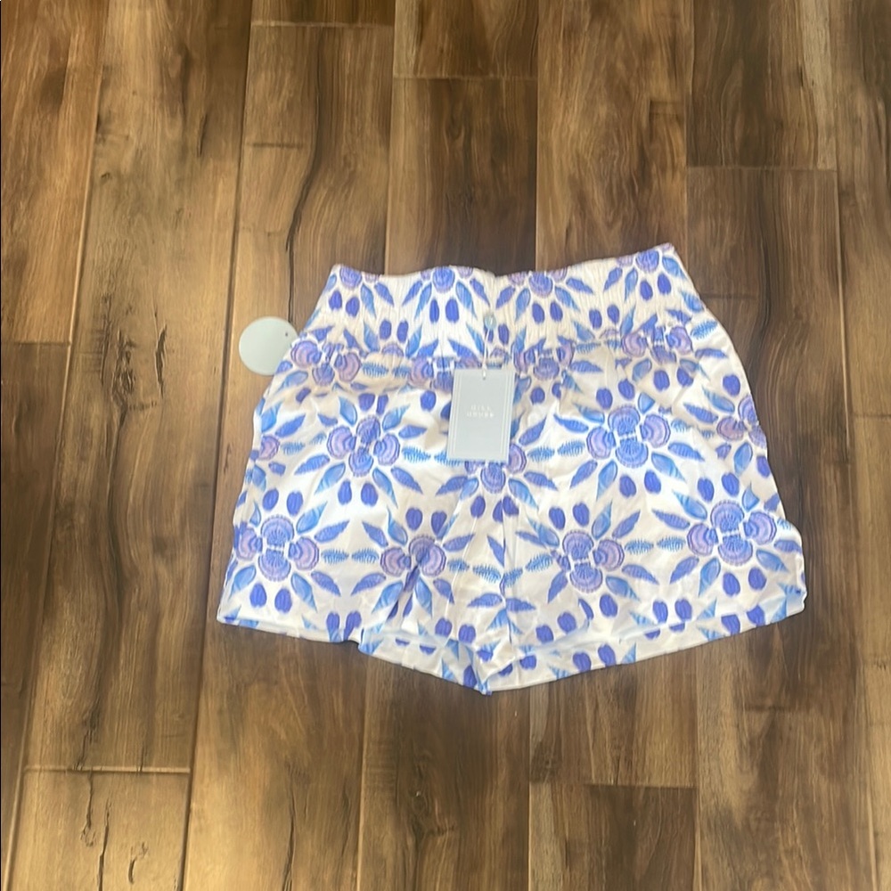 Blue and White Women's Shorts